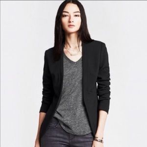 Banana Republic black open cutaway blazer (4 TALL)
